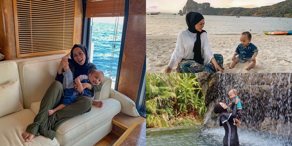 Vacation to Phuket, Xabiru's Expression Makes Rachel Vennya's Child Cute