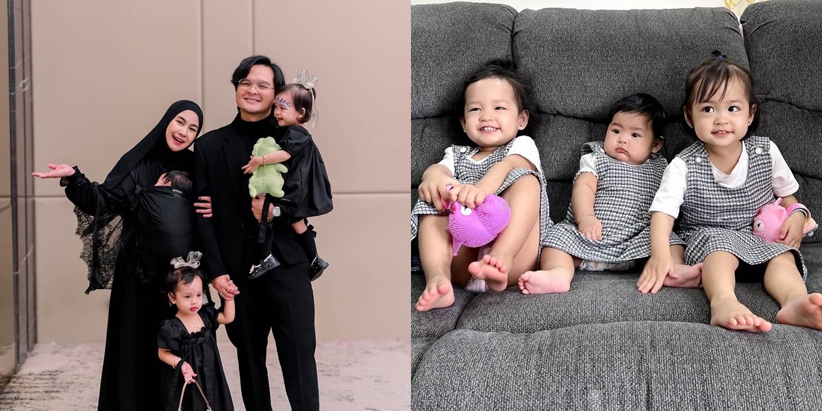 So Cute, Here Are 8 Photos of Anisa Rahma's Three Children - the Younger Sibling Sandwiched Between Her Twin Siblings