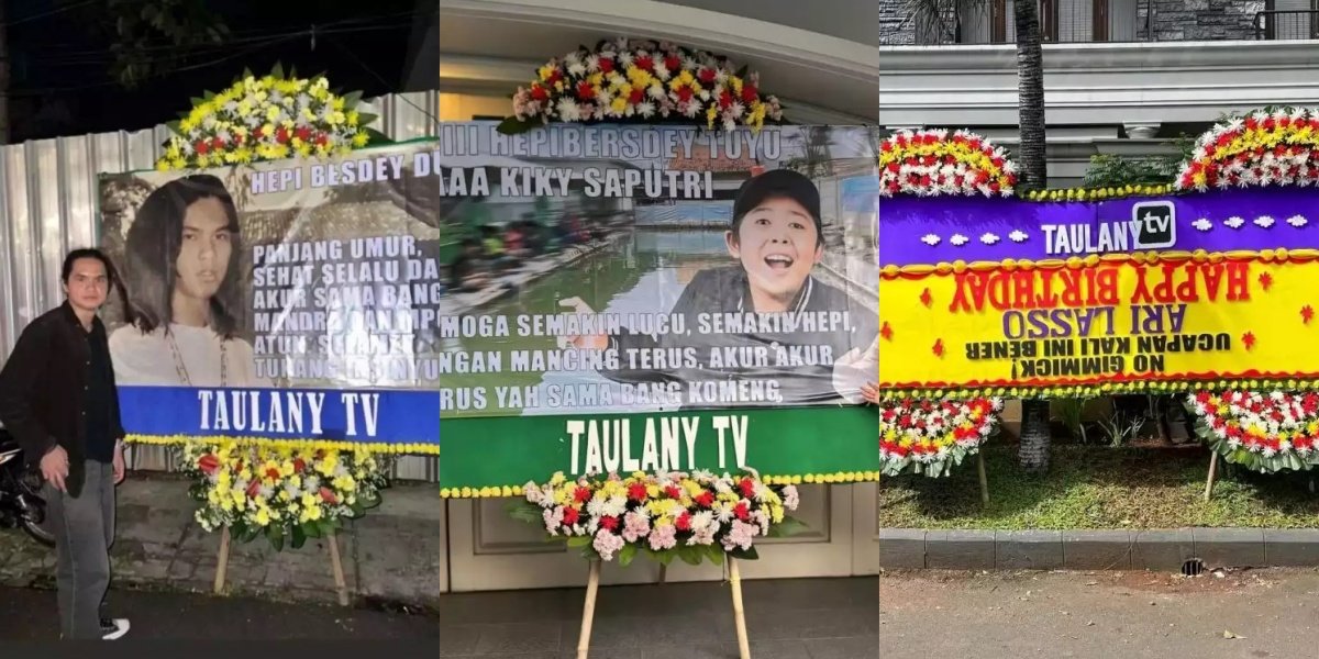 Always Funny, 10 Photos of Andre Taulany's Flower Arrangements for Celebrity Friends' Birthdays - From Ayu Ting Ting to Ari Lasso