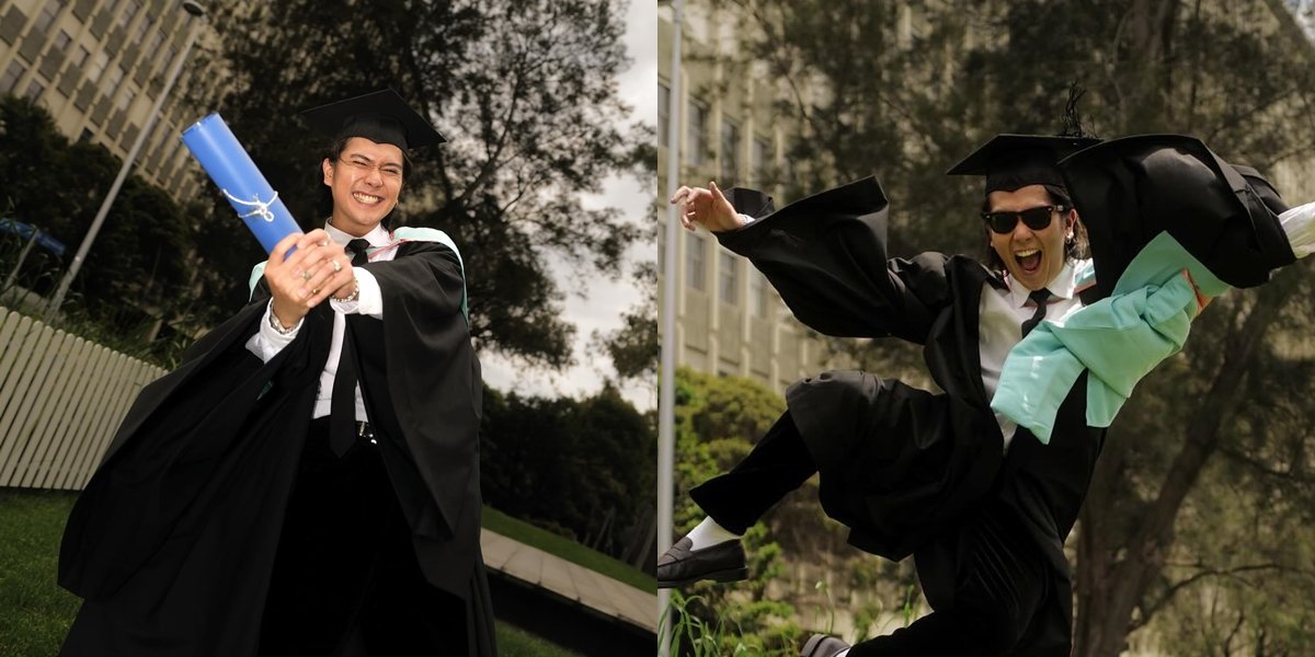 Graduating from Monash University, 8 Photos of Iqbaal Ramadhan's Graduation in Australia - Showing a Happy Smile