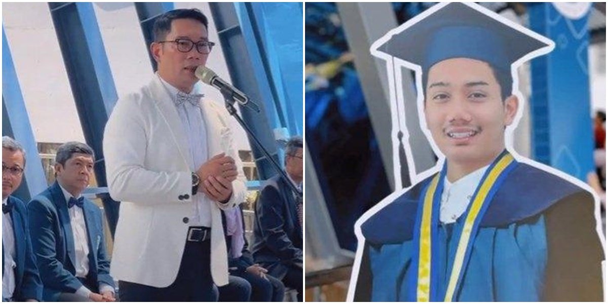 Graduated from ITB, Check Out 10 Emotional Photos of Late Eril's Graduation Represented by Ridwan Kamil