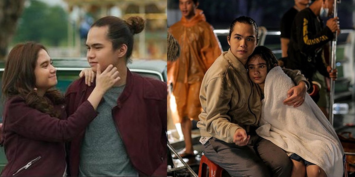 Watching Movies Together with a Partner, Here are 8 Sweet Photos of Tissa Biani and Dul Jaelani on the Shooting Location - Making You Feel Emotional