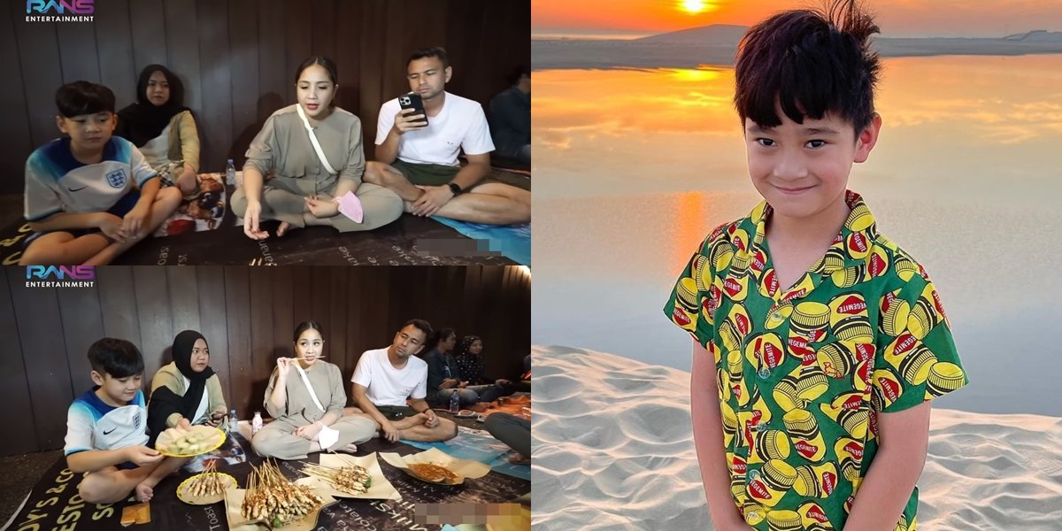 Eating on the Side of the Road, Here are 9 Pictures of Nagita Slavina Surprised by Rafathar Not Knowing Lontong - Immediately Look at Raffi Ahmad