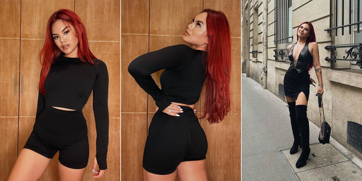 Looking More Beautiful & Hot with Red Hair, Check Out Shafa Harris' Body Goals Photos