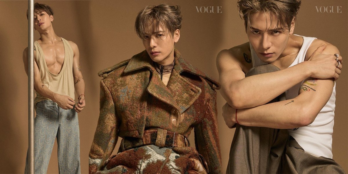 More Handsome and Hot, Jackson GOT7 Shows Chocolate Abs and Muscular Body in Vogue Singapore