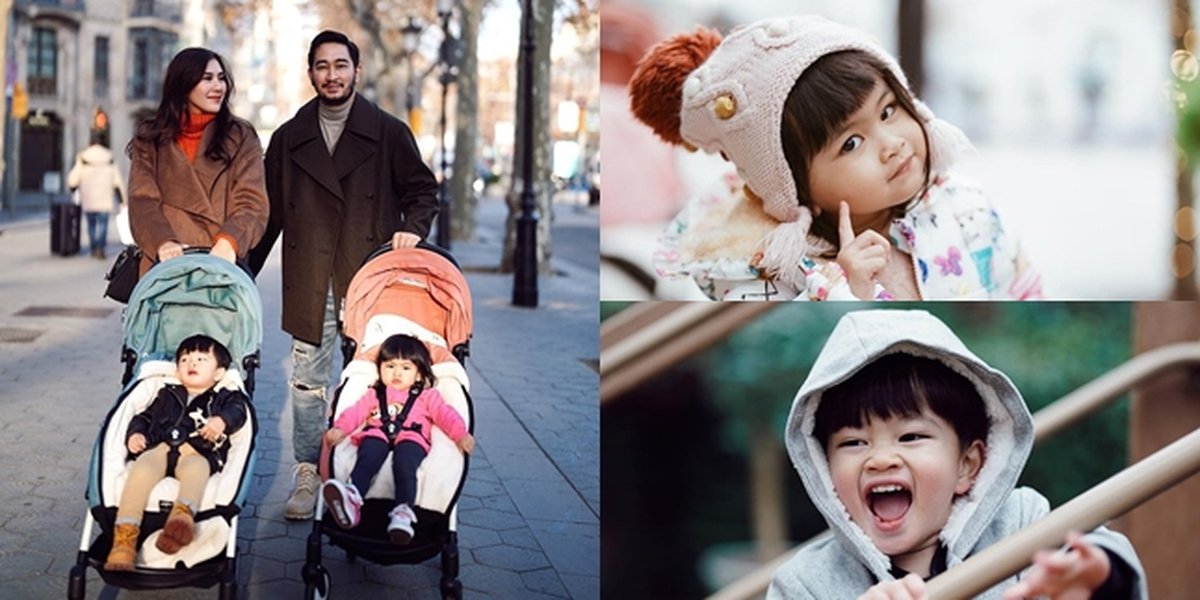 Even More Adorable, 7 Pictures of Zayn and Zunaira, Syahnaz's Twin Children, During Their Vacation to Barcelona - Said to Resemble Korean Children