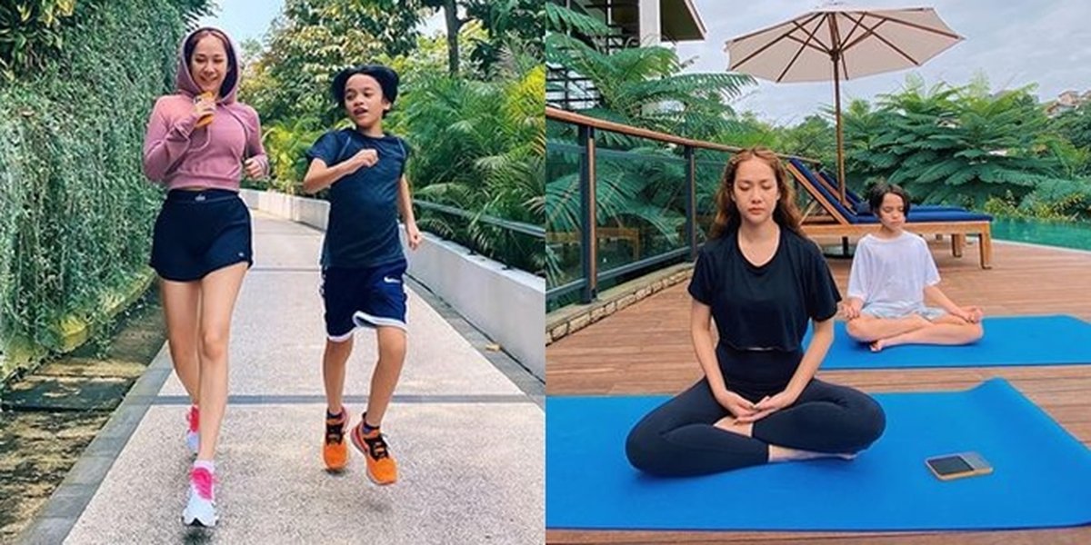 More Compact! A Series of Photos of Bunga Citra Lestari Exercising with Noah Sinclair, from Morning Run to Yoga