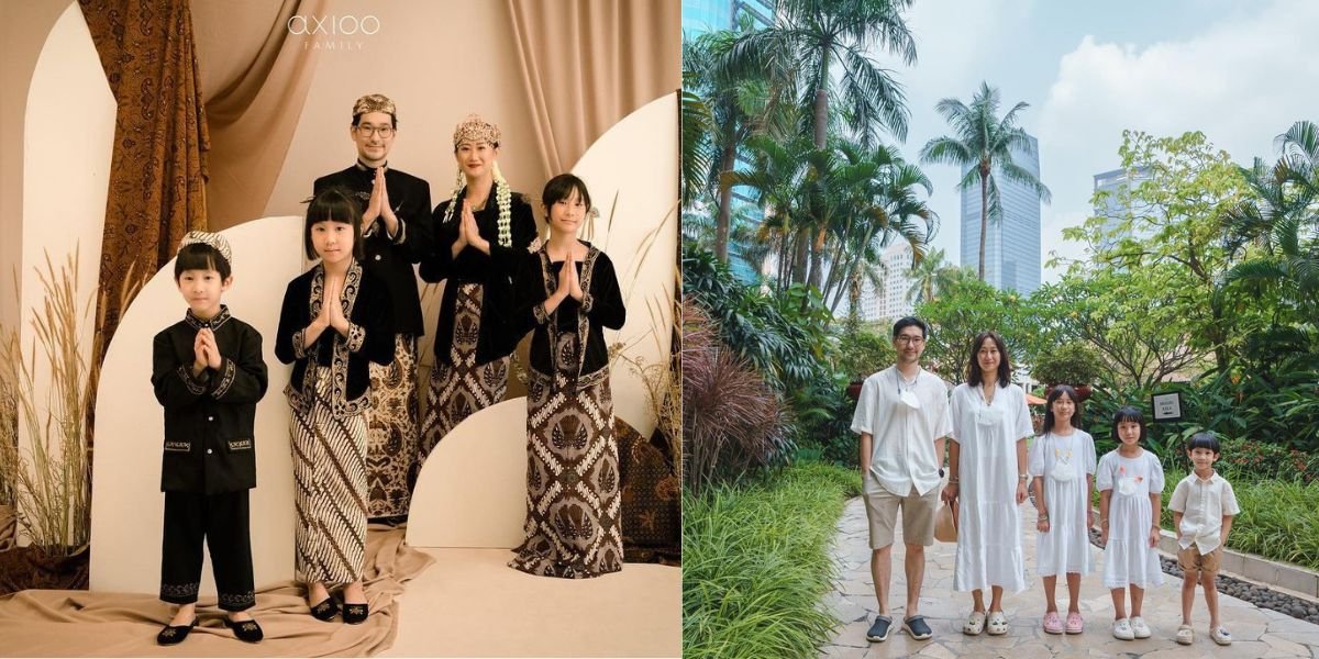 Getting More Local, 8 Kimbab Family Photoshoot Poses Using Sundanese Traditional Attire