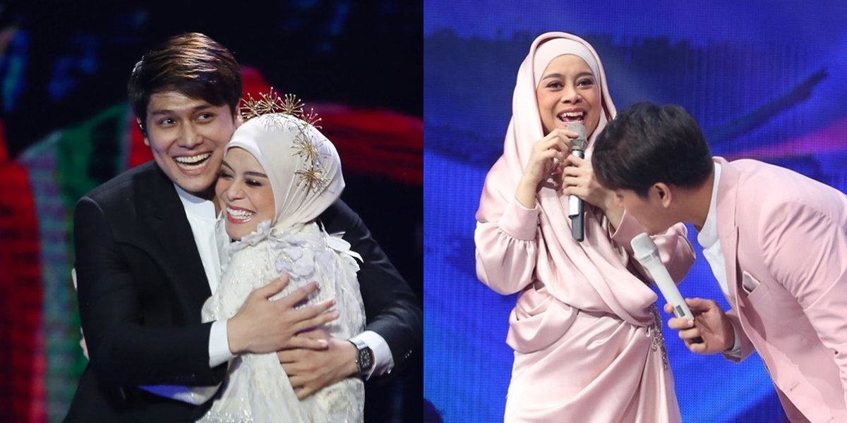 Becoming More Protective, Here Are 10 Sweet Photos of Rizky Billar and Lesti Kejora on Stage - The Wife is More Active in Her 7-Month Pregnancy