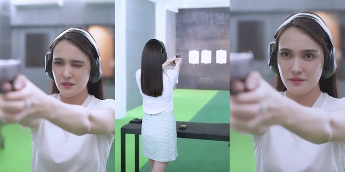 Cool Mom, Peek into 7 Photos of Shandy Aulia Trying Shooting for the First Time - Netizens Say She's Suitable for Action Movies