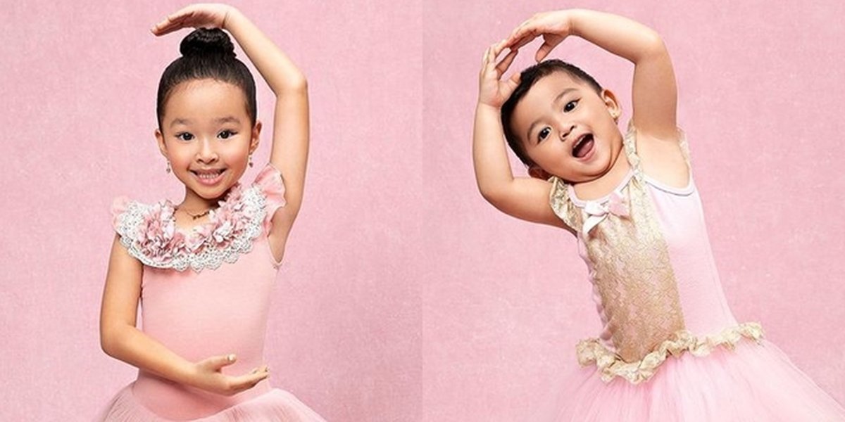 Sweet and Adorable, Portraits of Thalia and Thania, Ruben Onsu's Children, Becoming Little Ballerinas: Siblings Performing in Perfect Harmony!