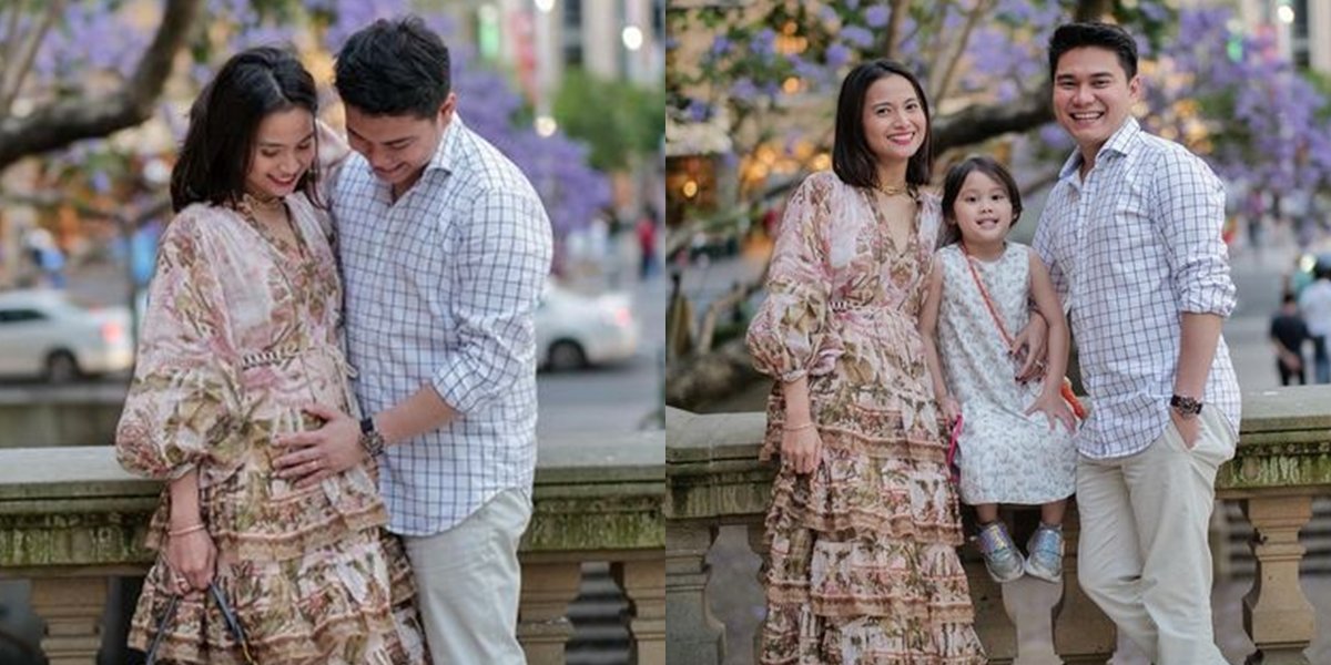 Maternity Shoot Acha Septriasa Pregnant with Second Child, Showing Affection with Husband - Bridgia Excited to be a Big Sister!