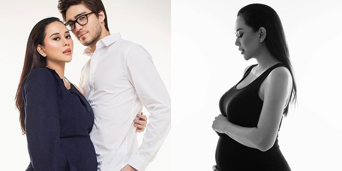 Maternity Shoot Aura Kasih Showcases Baby Bump Accompanied by Her Husband