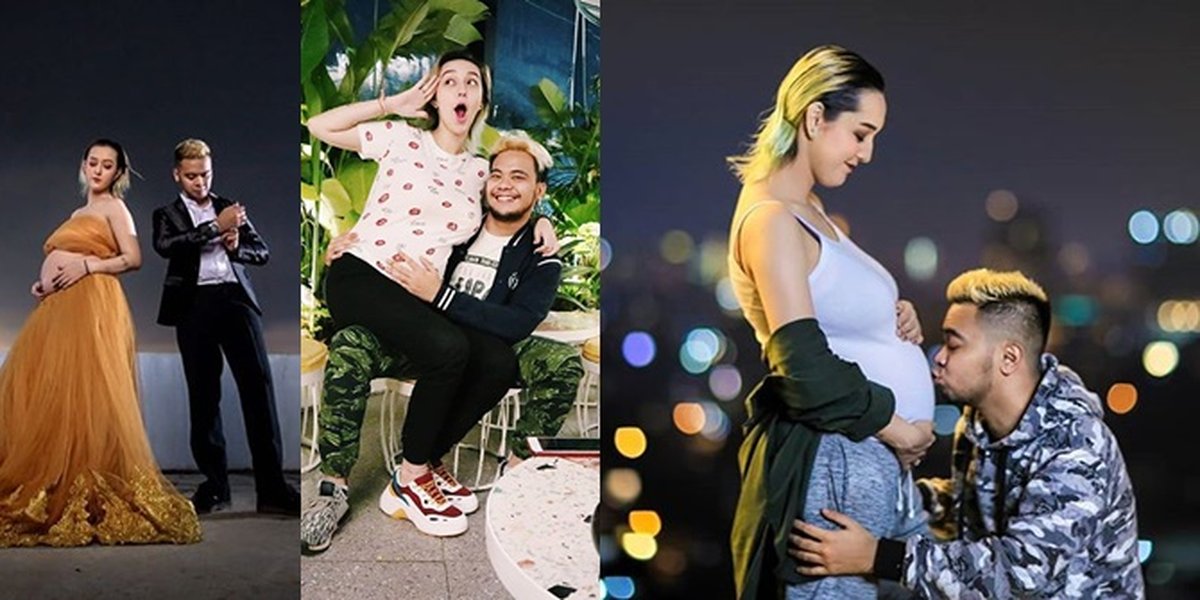 Maternity Shoot of Reza Smash's Girlfriend, Romantic Display of Baby Bump