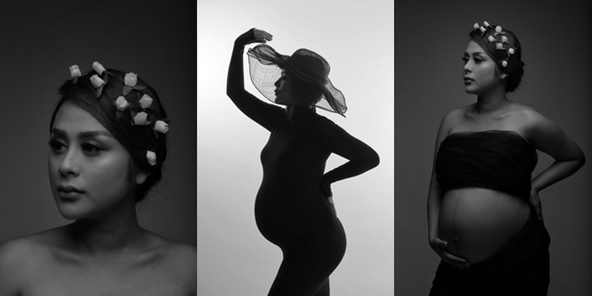 Maternity Shoot Selvi Kitty, Classic Beauty in Monochrome Nuance