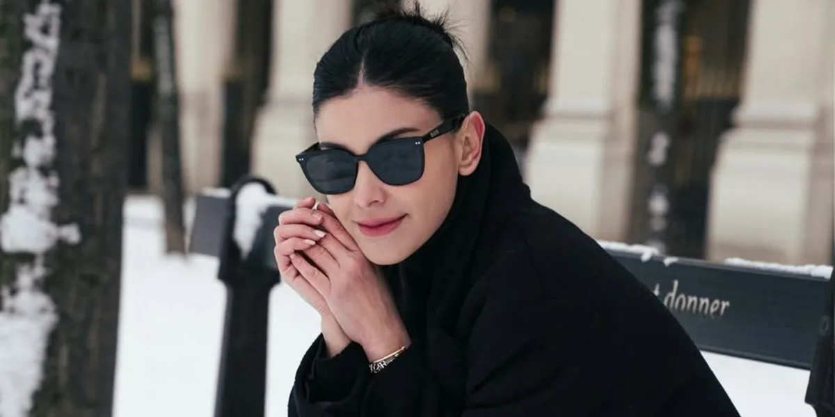 Medina Dina Appears in Black and White Amidst a Blanket of Snow, Maximally Beautiful