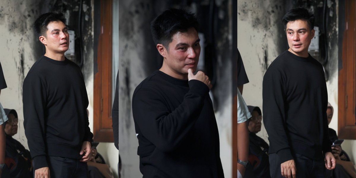 Visiting the Mourning House of Najwa Shihab's Husband, Baim Wong Doesn't Say Much - Expresses Grief Through His Gaze