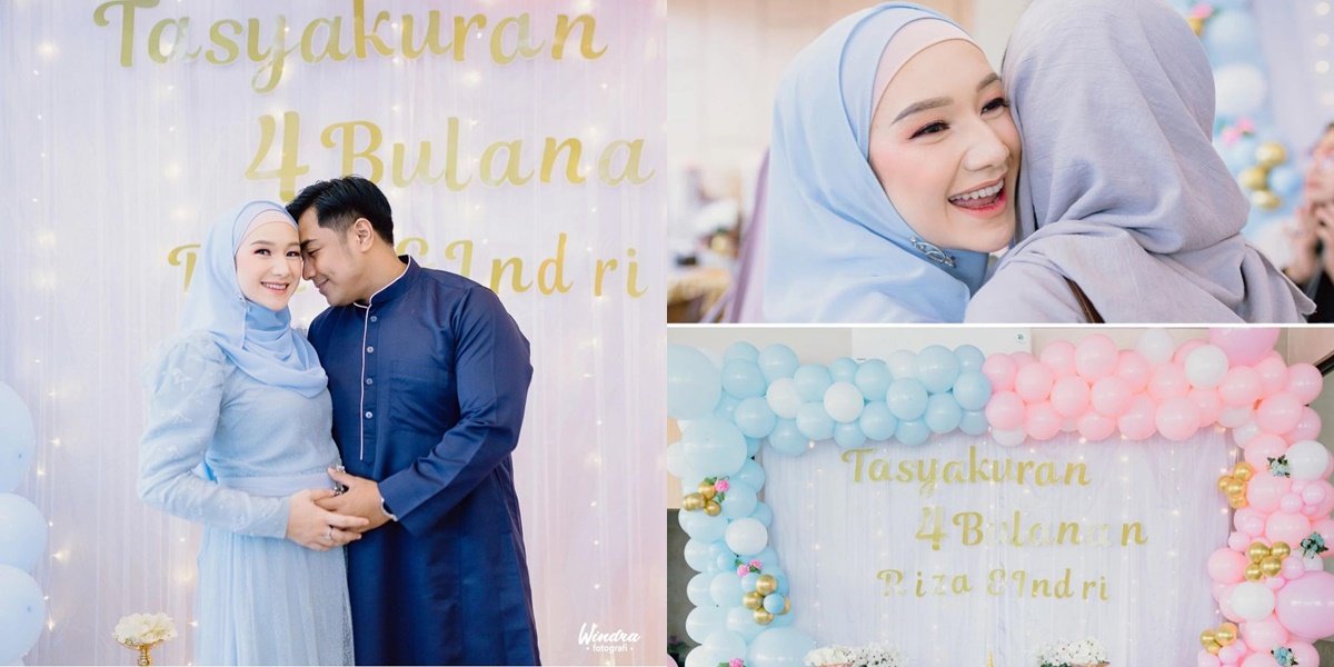 Pregnant with Twins, 8 Moments of Thanksgiving for 4 Months of Indri Giana's Pregnancy - Ustaz Riza Muhammad is Very Happy to Know the Gender of Their Future Child