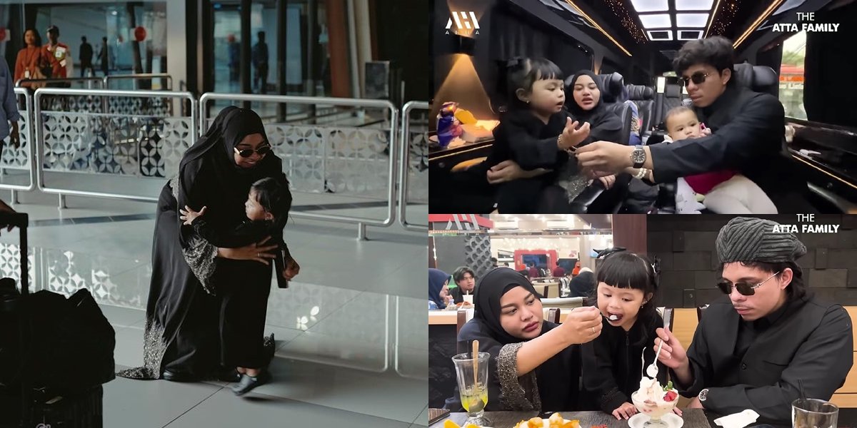 Touching, Here are 8 Photos of the Moment Aurel Hermansyah Returns from Hajj and Immediately Hugs Ameena at the Airport - Admits to Missing Her Terribly