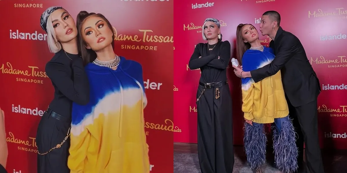 Agnez Mo's Moment Meeting Her Wax Figure at Madame Tussauds Singapore, Amazingly Similar