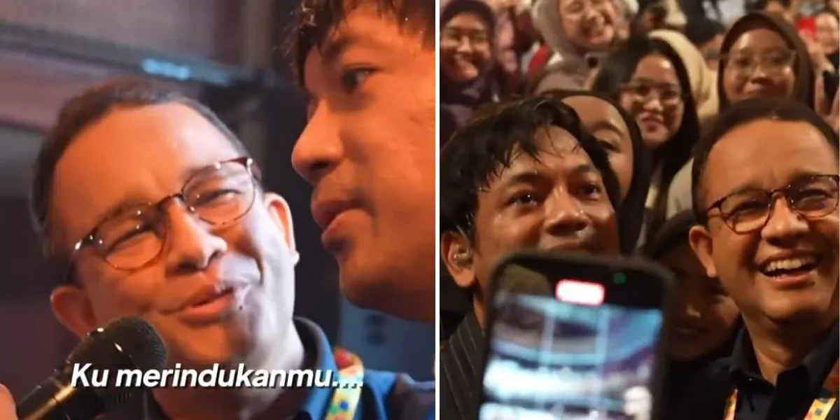 The Moment Anies Baswedan Became the 'Vocalist' of D'Masiv, Causing the Audience to Go Wild and Hysterical