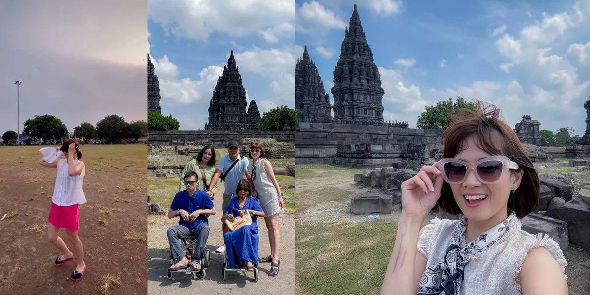 Chika Jessica Moments Taking Her Mother on Vacation in Jogja, Visiting Prambanan Temple Even While in a Wheelchair