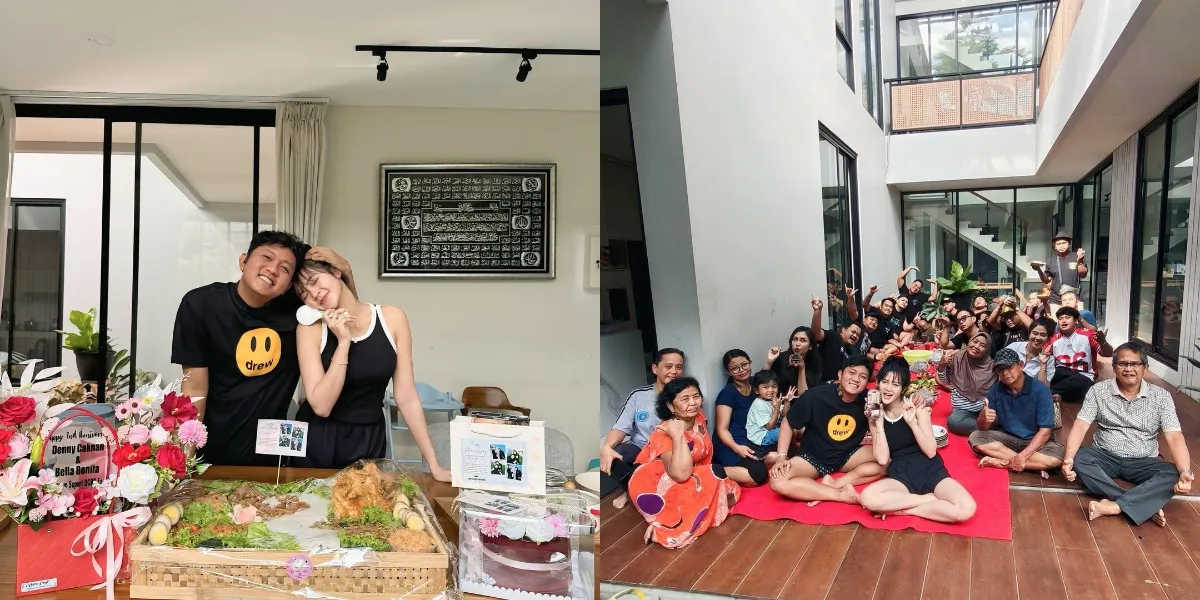 The Moment Denny Caknan and Bella Bonita Receive a 2nd Anniversary Surprise from Family and Team