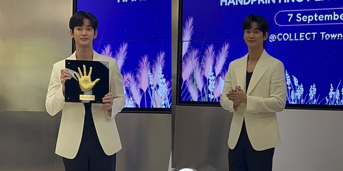 KIM SOO HYUN's Moment of Handprinting at KOREA 360, A Memorable Experience for Him