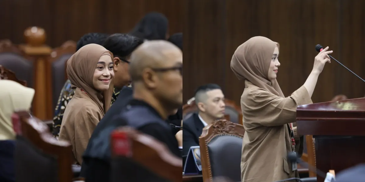 Moment Lesti Kejora Asked to Sing by the Judge During the Copyright Law Material Test Hearing