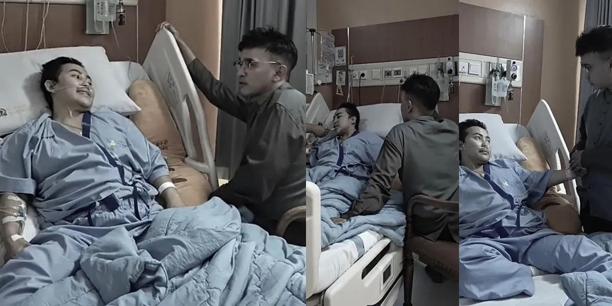 The Moment of Nina Mpok Alpa When Hospitalized Due to Illness, Using an Oxygen Tube