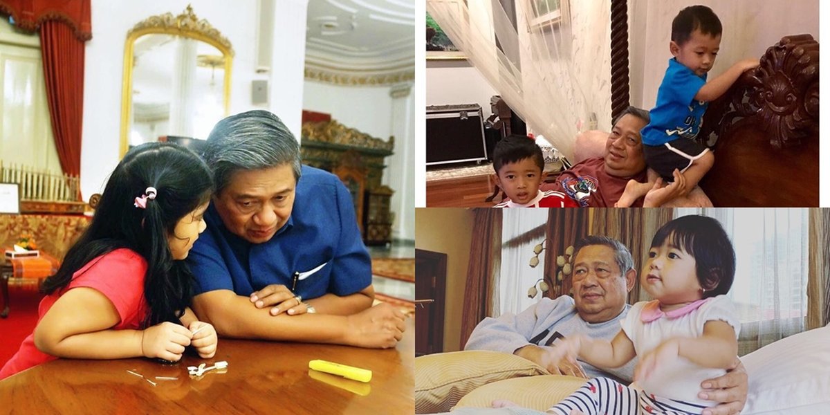 Sweet Moment SBY Spends Time with Beloved Grandchildren