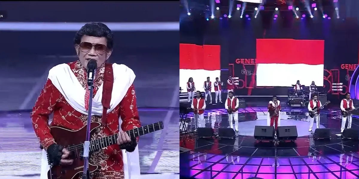 Rhoma Irama's Moment Appearing in the Top 22 D'Academy 7, Celebrating the Independence Concert