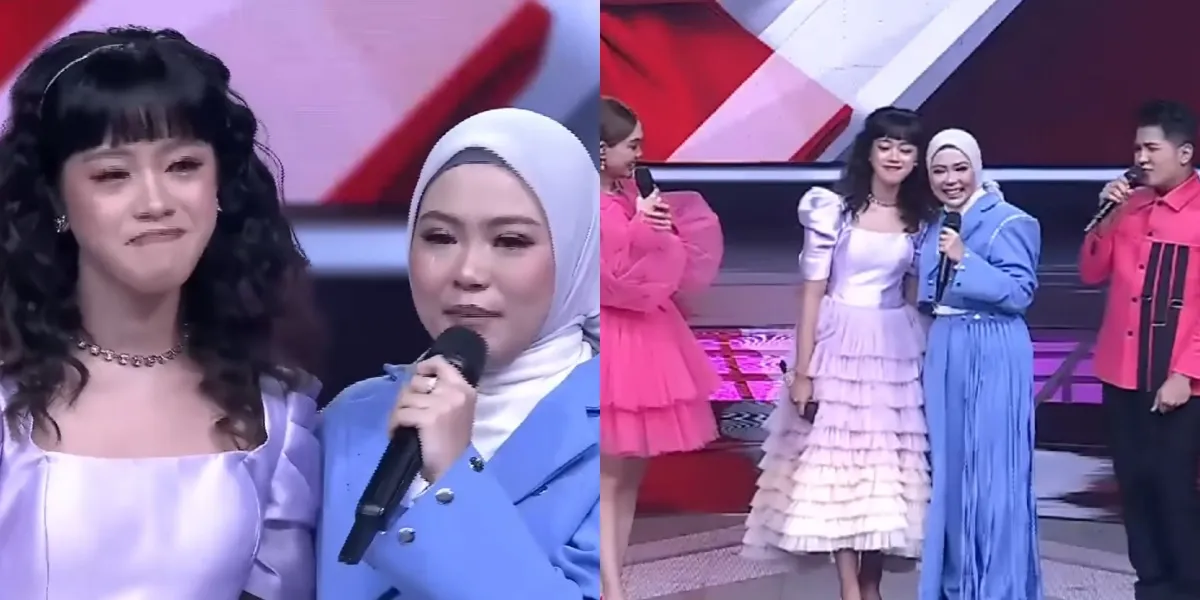 Selfie Moment: Yamma Gives Spirit to Safana the Street Performer from Magetan on the D'Academy 7 Stage