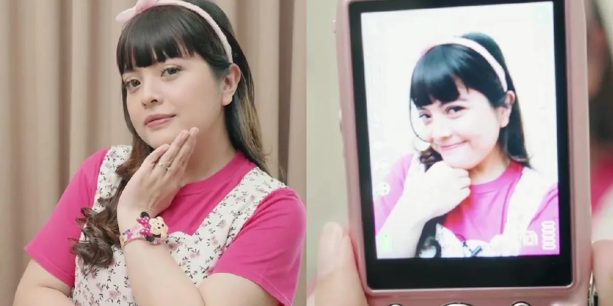 Tasya Kamila's Moment Wearing a Headband and Bangs Like a Kid, Looking Very Youthful