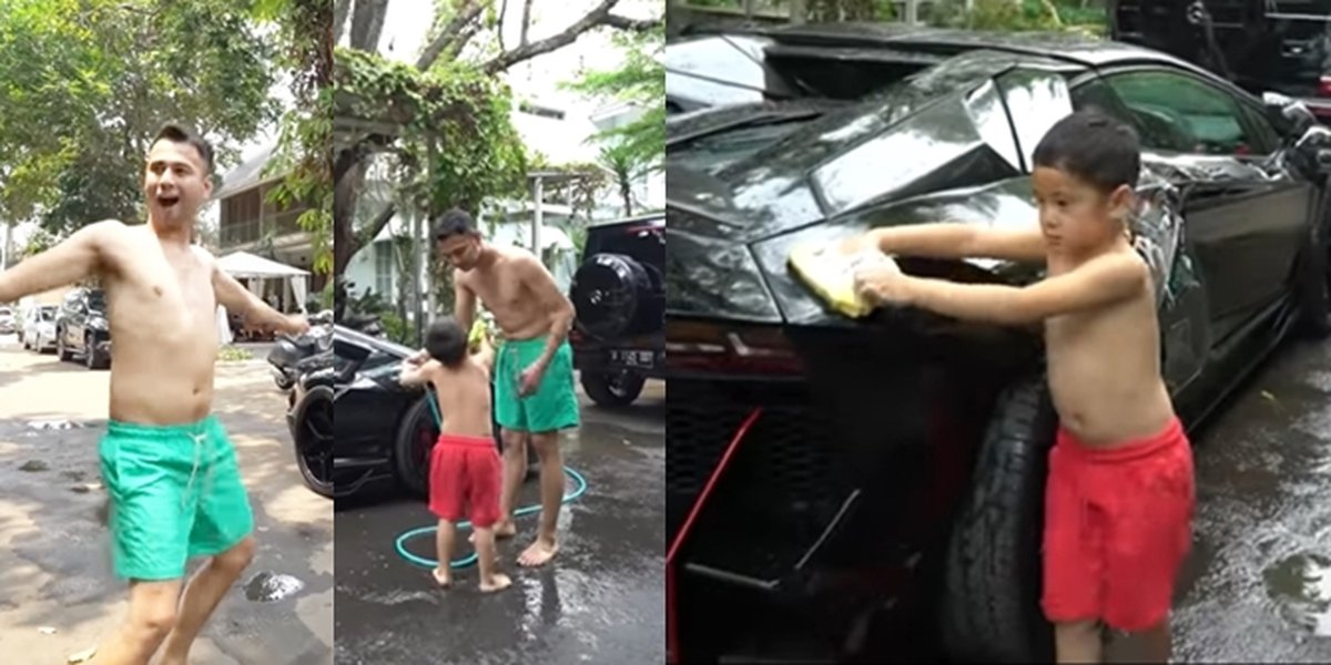 Last Moments of Raffi Ahmad's Lamborghini Before it Caught Fire, Washed by Rafathar