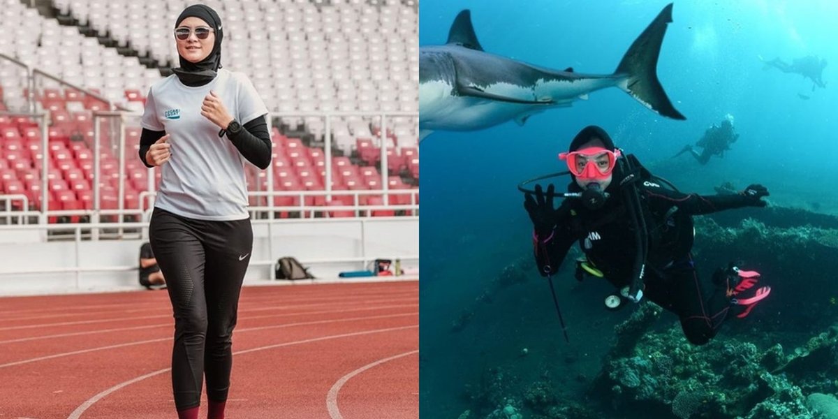 Start Jogging to Diving, Peek at 8 Beautiful Hijab-wearing Artists Who Love Sports - From Zee Zee Shahab to Ria Ricis
