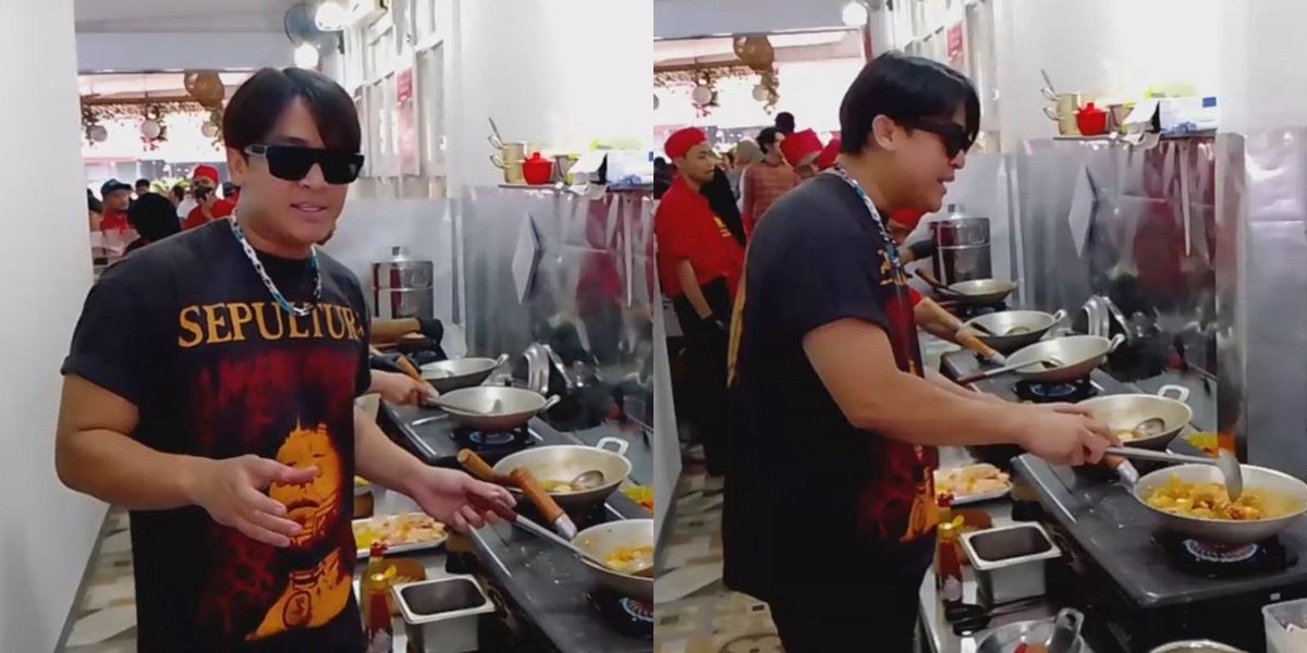 Backward Becoming an Artist After Being Criticized by Netizens, 8 Photos of Billy Syahputra Cooking Seblak for His New Business