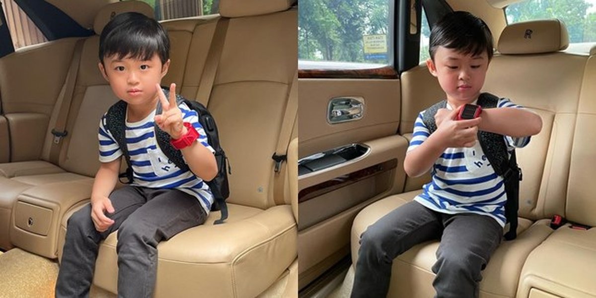 Raphael Moeis, Sandra Dewi's Son, Goes to School in a Luxury Car - Netizens: The Young Lord's Aura Shines Even More!