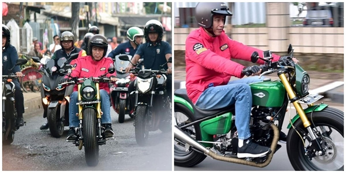 Custom Motorcycle Ride, President Jokowi Visits Traditional Market