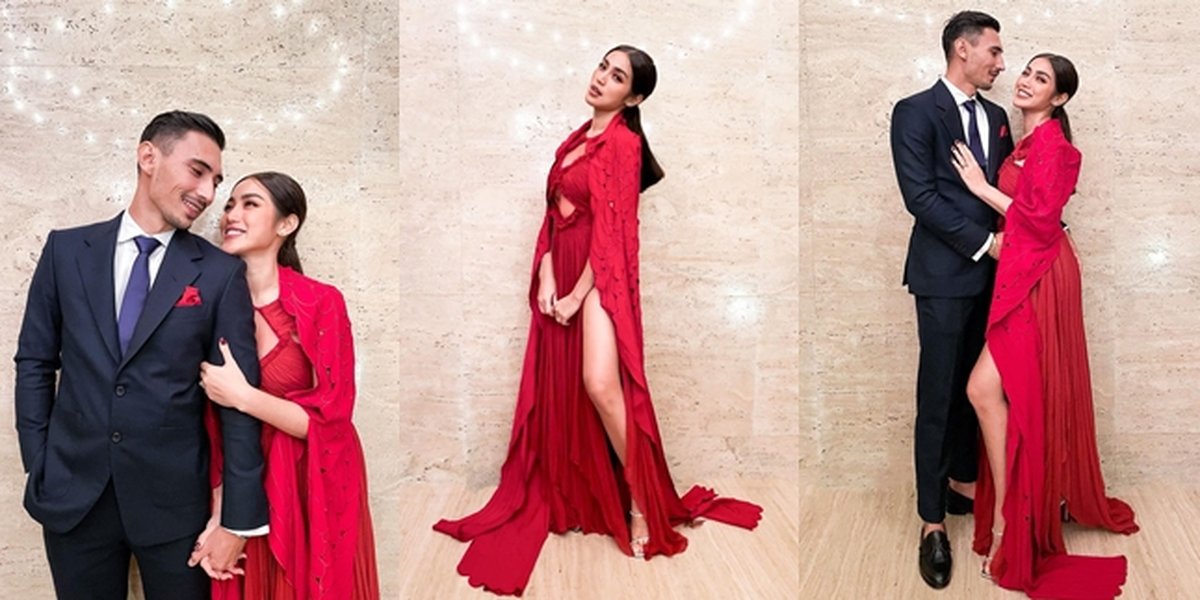 Sticking Like a Stamp, 9 Photos of Jessica Iskandar Attending a Wedding with Vincent Verhaag After Getting Married - Attracts Attention Wearing a Red Dress with a High Slit