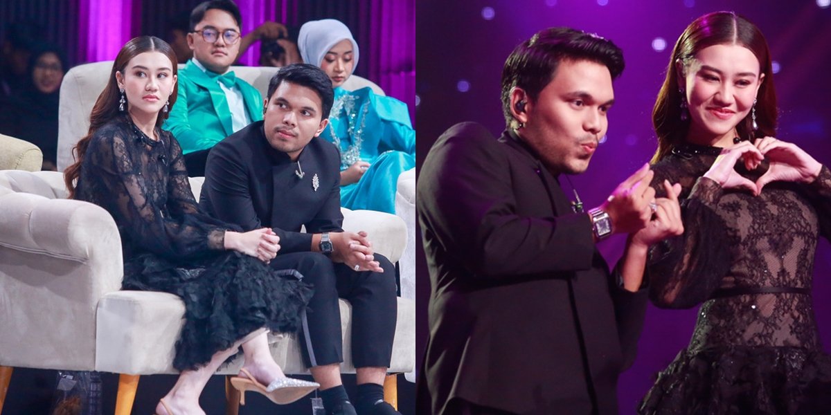 Admitting Nervous, 8 Portraits of Thariq Halilintar and Aaliyah Massaid Singing Together for the First Time on Television - Gazing into Each Other's Eyes and Holding Hands