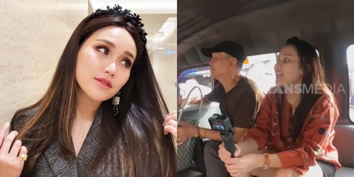 Not Gengsian, 8 Photos of Ayu Ting Riding Public Transportation to the Market with Father Ojak This Attracts Attention, Still Beautiful Even Though Wearing Simple Clothes