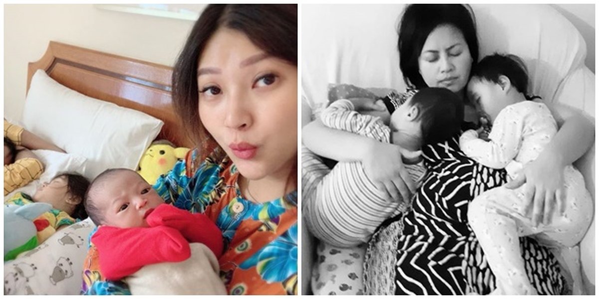 Not Shy, These 7 Celebrities Are Confident in Taking Care of Their Children While Wearing a House Dress