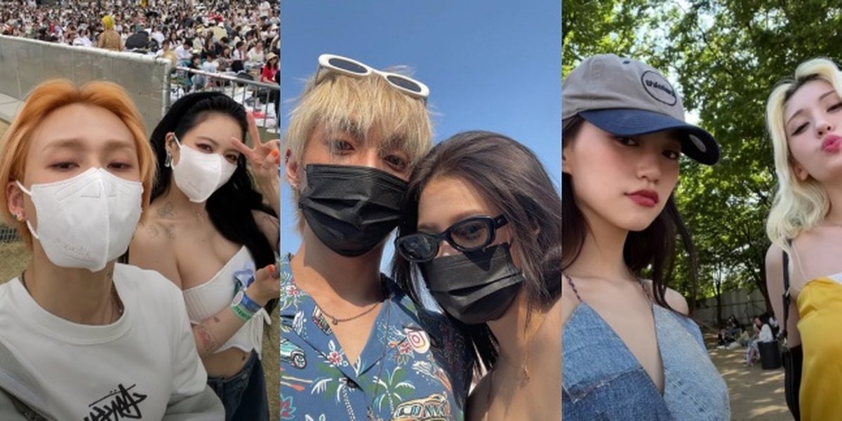 Not Performing on Stage, Check Out 7 Photos of K-Pop Idols Watching Seoul Jazz Festival 2022 - More Exciting Because They're with Bestie