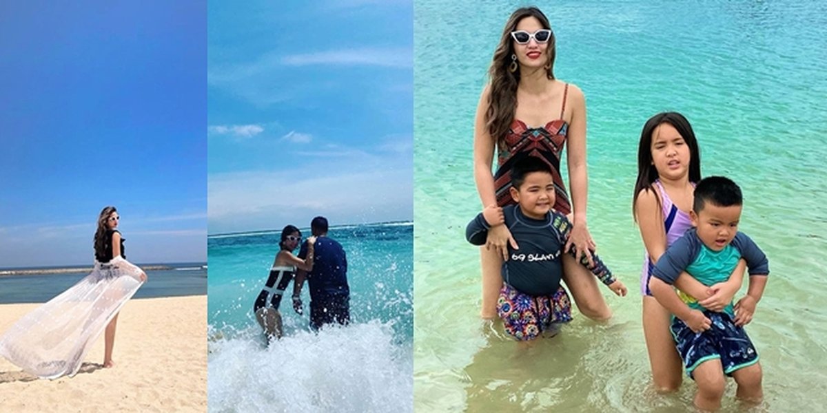Enjoy a Vacation with Family, Nia Ramadhani Relaxes in Swimsuit in Singapore and Continues to a Luxury Resort in Bali