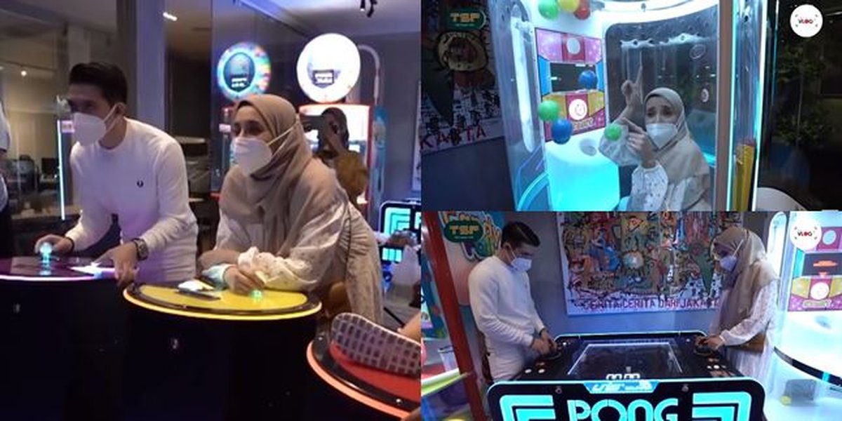 Nostalgia Childhood, Peek at 9 Exciting Moments of Irwansyah and Zaskia Sungkar Playing Arcade Games at Baim Wong's House