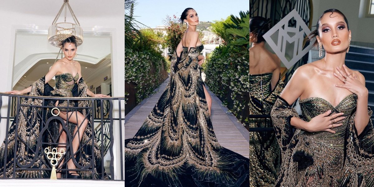 Modern Nyi Roro Kidul, 10 Beautiful Photos of Cinta Laura at the Cannes Film Festival - Flaunting Her 22-Inch Waist with a Corset