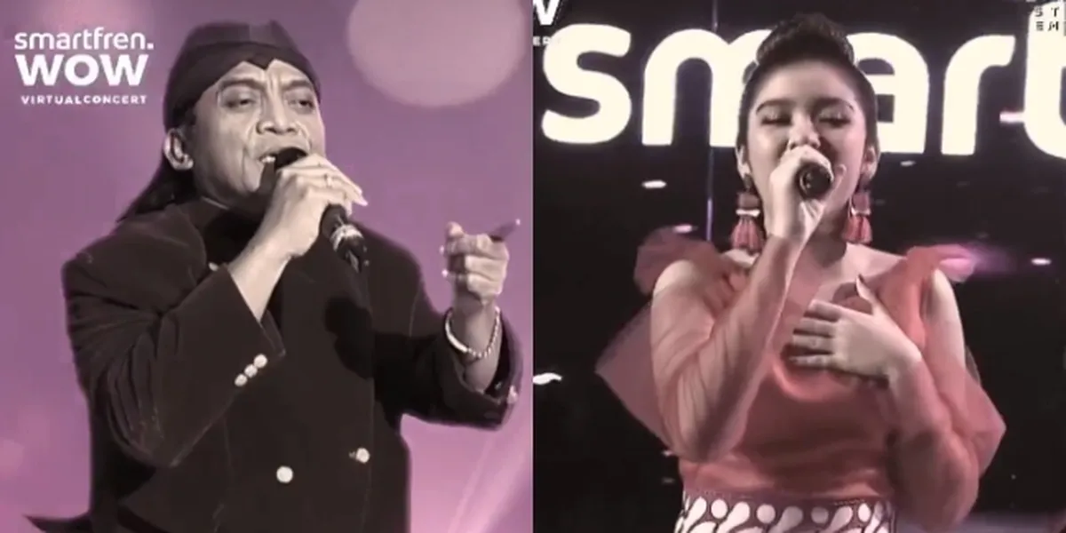 Cure Longing, Smartfren WOW Virtual Concert Presents the Late Didi Kempot During Tiara Andini's Performance