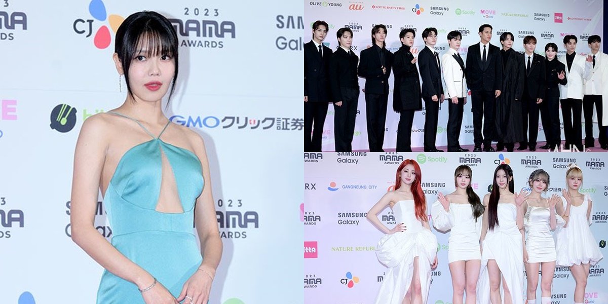 K-Pop Idol OOTD on MAMA 2023 Red Carpet Day 2, from LE SSERAFIM to SEVENTEEN