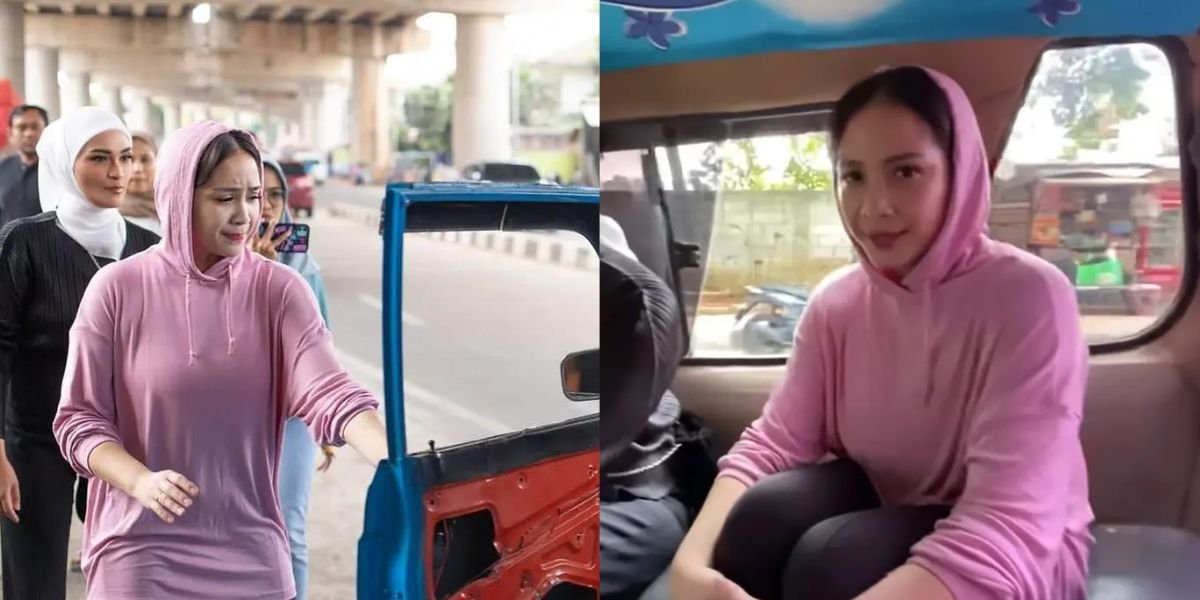OTW Shopping to the Market, Here are 8 Photos of Nagita Slavina Riding Public Transportation - Confused Looking for Seat Belt